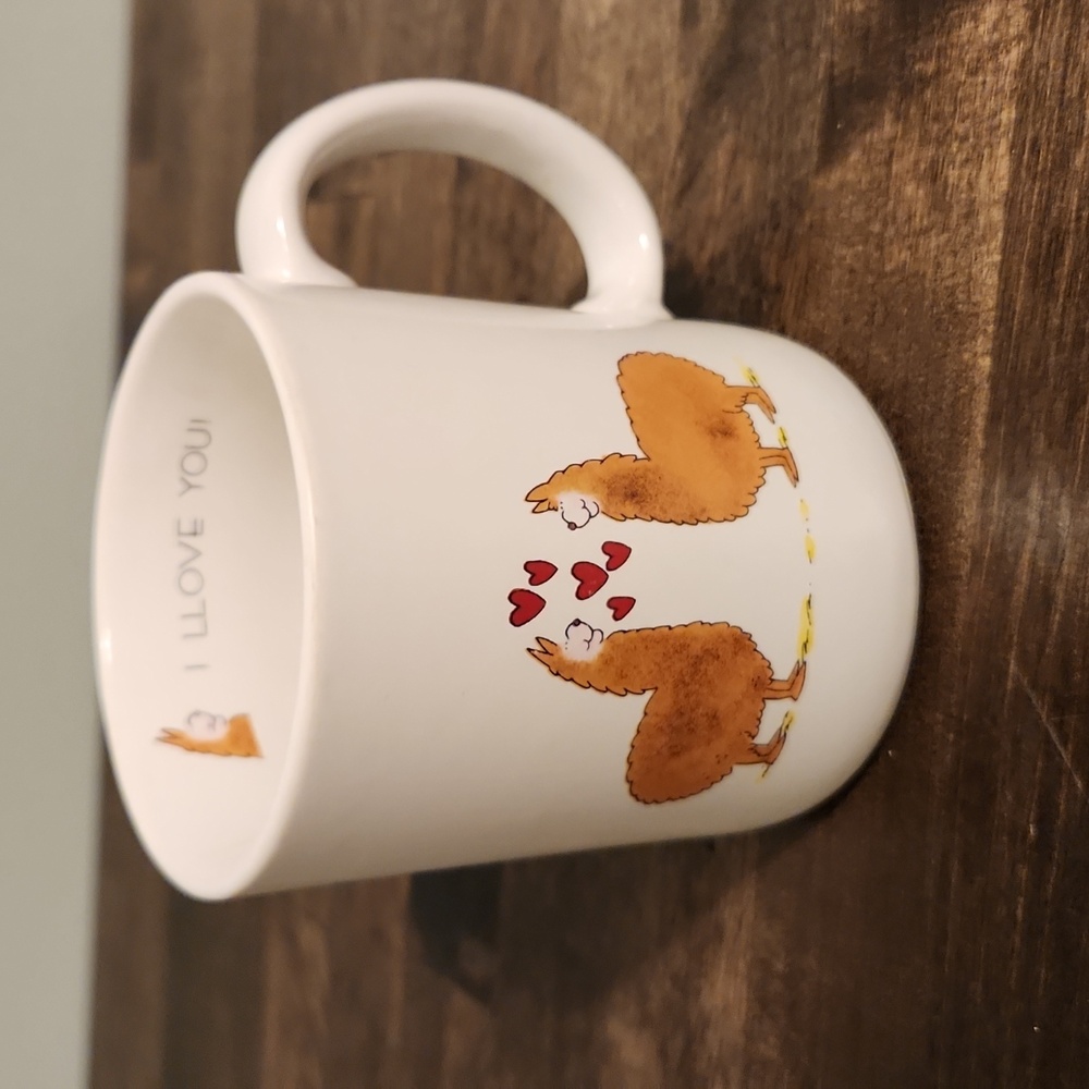 Vintage I Love You (LLove) Llama mug - Papel Inc. Vagabond Creations